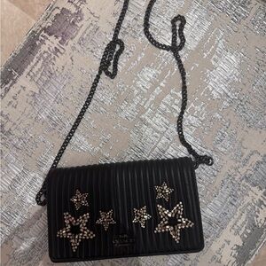 Coach Black Star Embellished Clutch